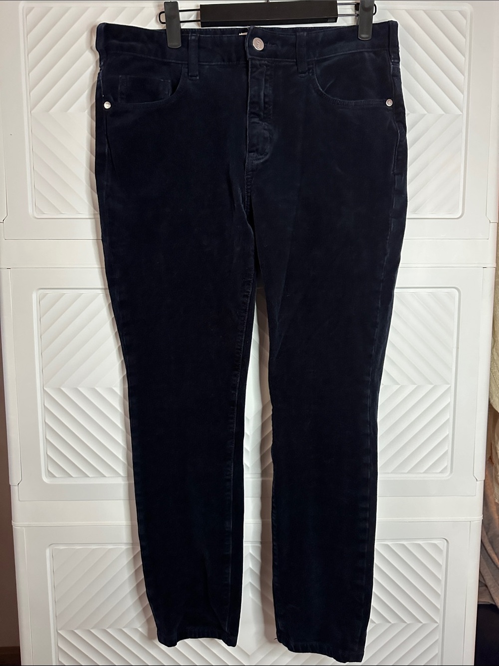 Pilcro Navy Corduroy Trousers